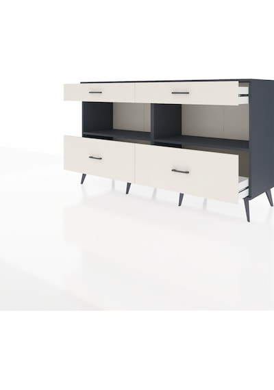 Hyperion Konsol 2 Raflı 4 Çekmeceli 176x44x99 Antrasit-antrasit/ Antrasit-antrasit/aytaşı Hyperion Konsol 2 Raflı 4 Çekmeceli 176x44x99 Antrasit-antrasit/ Antrasit-antrasit/aytaşı