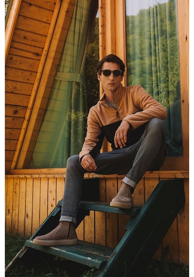AC&Co / Altınyıldız Classics Erkek Sutlu Kahve-kahve Anti-pilling Tüylenme Yapmayan Standart Fit Bato Yaka İçi Polarlı Çift Renk Polar Sweatshirt Sütlü Kahverengi AC&Co / Altınyıldız Classics Erkek Sutlu Kahve-kahve Anti-pilling Tüylenme Yapmayan Standart Fit Bato Yaka İçi Polarlı Çift Renk Polar Sweatshirt Sütlü Kahverengi