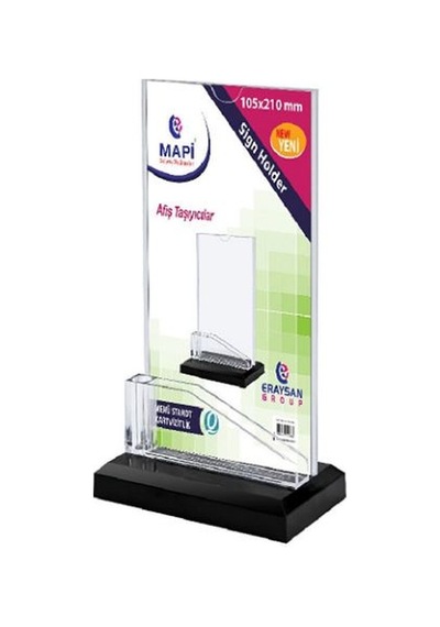Mapi Menü Stand Kartvizitlik Dikey 105x210mm Broşür Standı