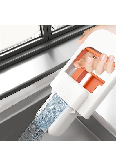 Pratik Taşınabilir Mini Mop Kendinden Sıkmalı Mini Temizlik Paspası Masa Üstü Mutfak Banyo Araba Mop Sunup Sn-37730