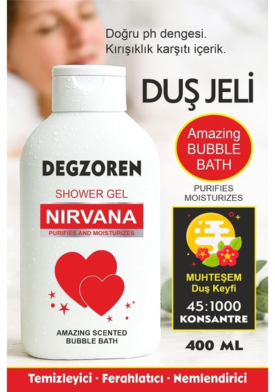 Bitki Özlü Nirvana Duş Jeli Kolajen & Hyaluronik Asit Kırışıklık Karşıtı Besleyici Nemlendirici Diğer