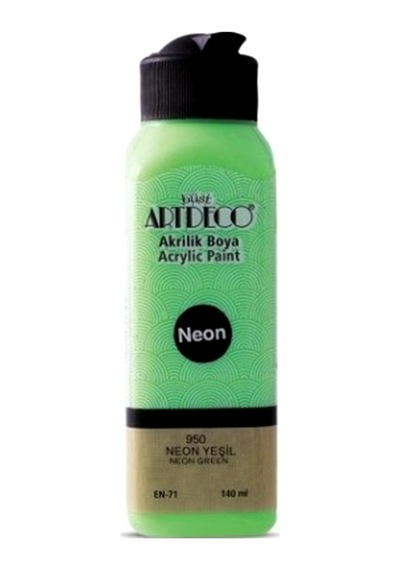 Artdeco Akrilik Boya 140 Ml Neon Yeşil - 4 Adet Diğer