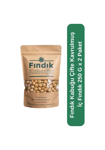 Fındık Kabuğu Çifte Kavrulmuş İç Fındık 250 G X 2 Paket 250 G