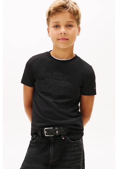 Tommy Hilfiger Erkek Çocuk Tişört Kb0kb10367 Siyah