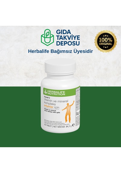 Herbalife2 Vitamin Ve Mineral Kompleks Erkekler İçin 60 Tablet