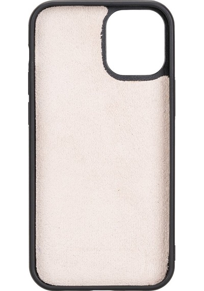 Plm Apple İphone 12 Mini Uyumlu Deri Cüzdanlı Kılıf Nu2 Pembe Acı Kahverengi