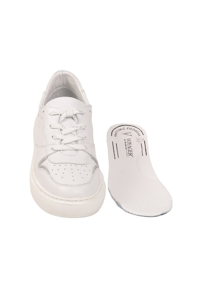 Voyager Beyaz Hakiki Deri Anatomik Tabanlı Kadın Casual Ayakkabı Sneaker Z202 Z