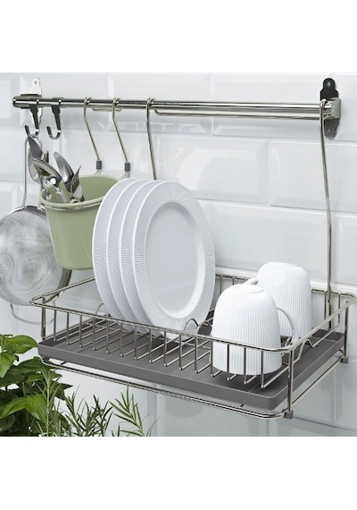 Ikea Hultarp Banyo Askısı 5 Kancalı 5'li 1.8 X 5 X 7 Cm Krom