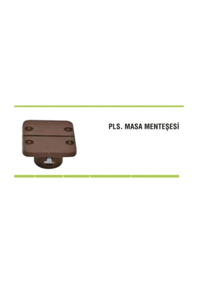 Katlanır Masa Menteşesi Plastik Kahverengi