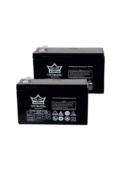 ORTEC KURU TİP AKÜ BAKIM GEREKTİRMEZ 12V-7A/20HR