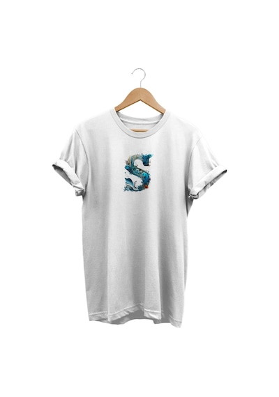 Widi S Baskılı Beyaz T-shirt Beyaz