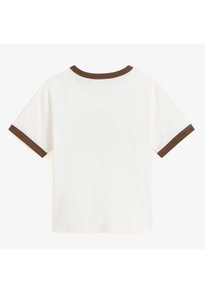 Vans Center Chest Ringer Kadın Beyaz T-shirt Vn000txsc9f1