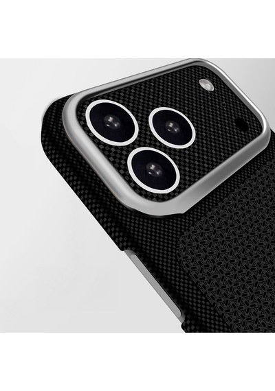 İphone 18 Pro Uyumlu Kılıf M-safe Şarj Özellikli Zore Paris Nexel Sert Pc Kapak Siyah