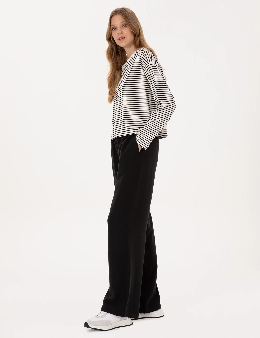 Pierre Cardin Kadın Siyah Pantolon Kanvas-chino 50318198-vr046 Siyah