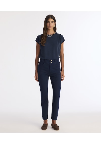 Yargıcı Slim Yüksek Bel Pantolon 25kkpn3071x 004 Lacivert