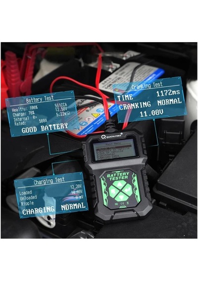 8v-30v Akü Test Cihazı Dijital 100 En-2000 En 30 Ah-220 Ah Kurşun Asit-agm-gel Jel Efb