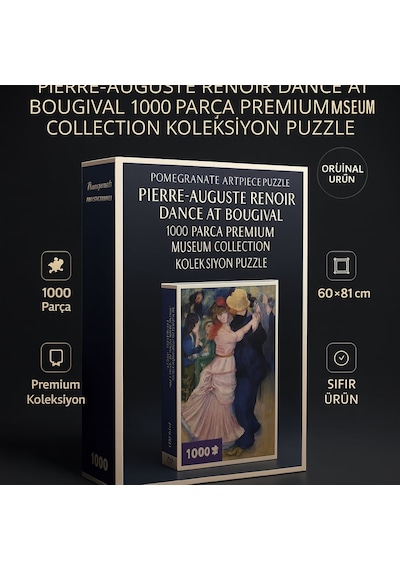 Pomegranate Artpiece Puzzle Pierre-auguste Renoir Dance At Bougival 1000 Parça Premium Museum Collection Koleksiyon Puzzle