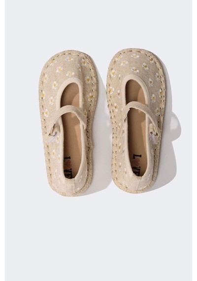 DeFacto Kız Çocuk Düz Taban Espadril D8929A825SMBG123 Bej