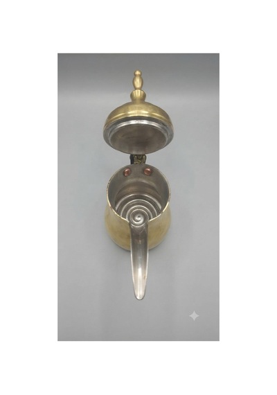 Arabic Mırra Coffee Pot- Mırra Cezvesi - Delle - - Yükseklik H : 22 Cm
