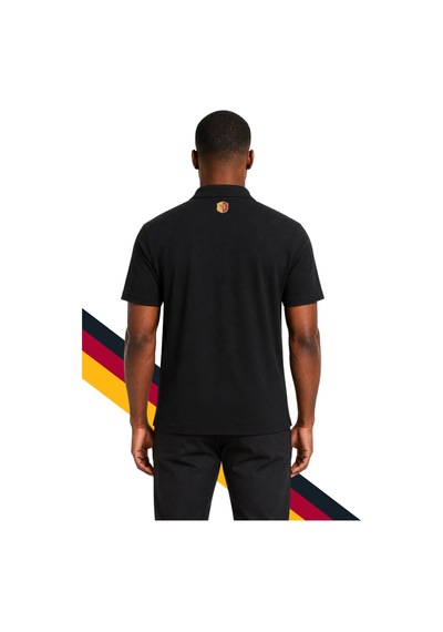 Galatasaray Lisanslı Polo Yaka Siyah T-shirt