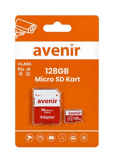 Avenir 128gb U3 V30 A1 Ultra Hızlı Micro Sd Kart