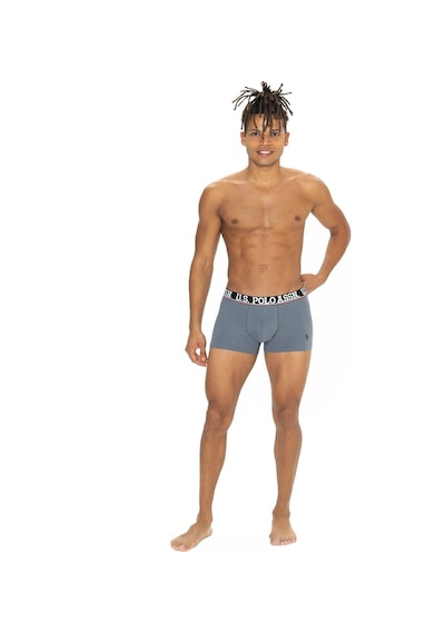 U.S. Polo Assn. U.s Polo Assn. 80533 Erkek Pamuklu 3'lü Boxer-bordo&siyah&antrasitmelanj Siyah