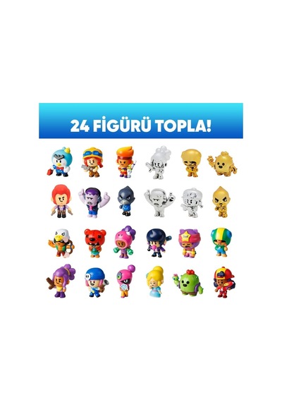 8 Li Brawls Star Figür Seti - Model 3 - Amber + Crow
