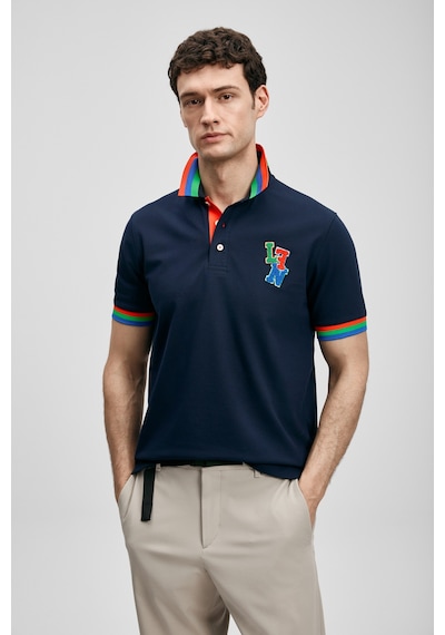 Lufian Fun Smart Erkek Polo Tişört Lacivert Lacivert 111040231100200 Lacivert