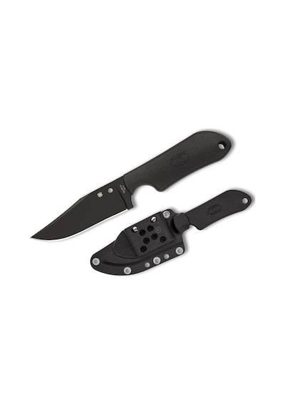 Spyderco Street Beat Black Lightweight Black Blade Plainedge Kamp Bıçak Siyah