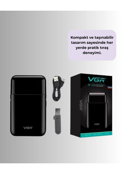 Çift Başlıklı Elektrikli Tıraş Makinesi Suya Dayanıklı, Hafif Ve Ergonomik 150 Dakika