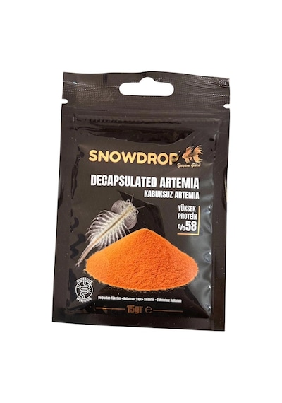 Snowdrop Dekapsüle Kabuksuz Artemia Akvaryum Balık Yemi 15 Gr