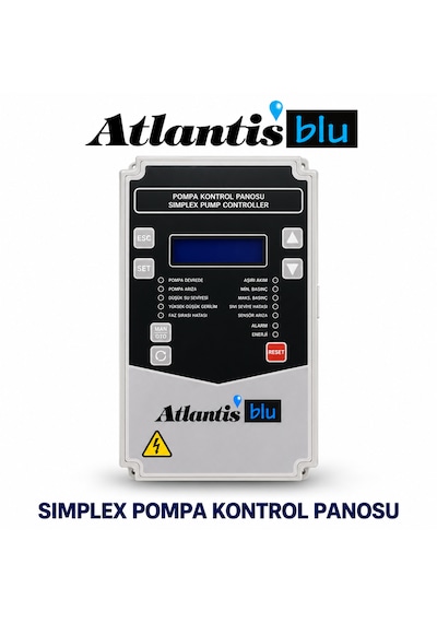 Atlantis Krs S1-3m 1-3hp 220v Elektronik Kartlı Tek Pompalı Hidrofor Panosu