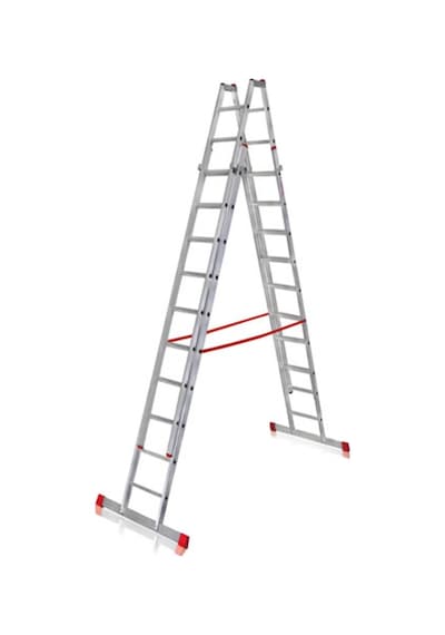 A Tipi Çift Sürgülü Alüminyum Merdiven 4.40 Metre Atcsm.02