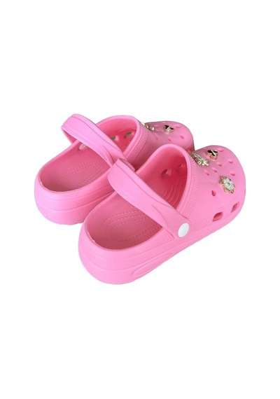 Yüksek Taban Aksesuarlı Kadın Sandalet Pembe-pembe Pembe