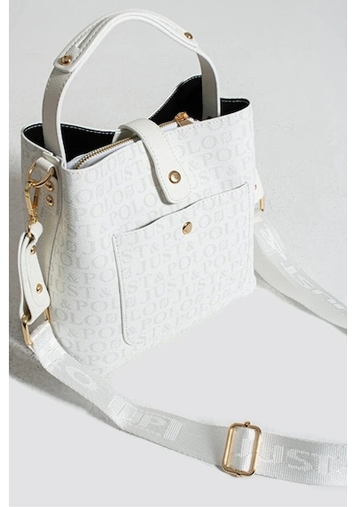 Just Polo Kadın Günlük Kullanıma Uygun Şık El Ve Omuz Çantası Shoulder Bag Beyaz