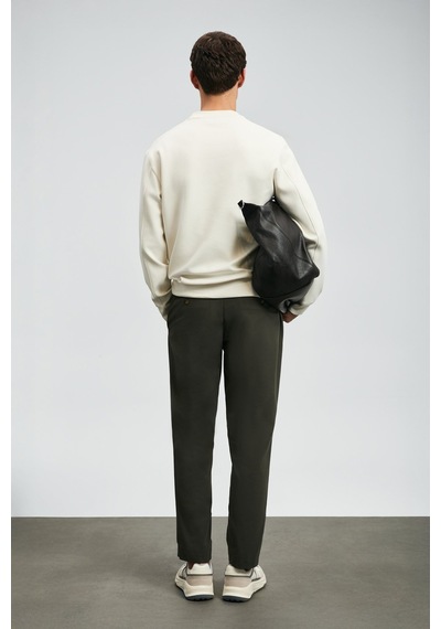 Lufian Erkek Luther Sweatshirt 112030171 Ekru Ekru