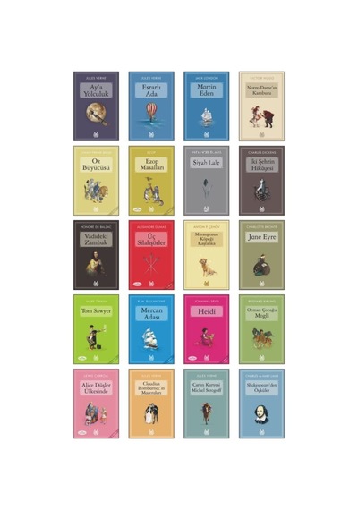 Çocuklar İçin En Çok Okunan Dünya Klasikleri Seti - 2 - 20 Kitap Arkadaş Yayınevi