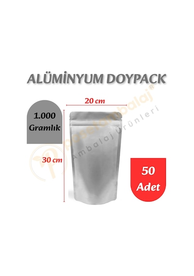 Alüminyum Kilitli Doypack 20x30x10 Cm 50 Adet