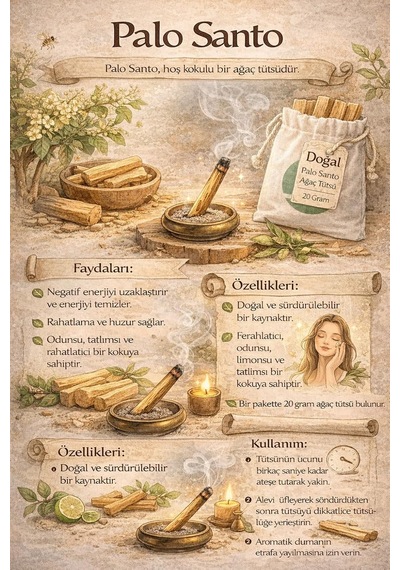 Palo Santo Ağaç Tütsü 20 Gr Standart