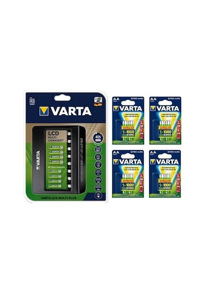 Varta Multi Plus 8 Li Şarj Cihazı + 8 X 2700 Mah Aa Şarjlı Pil