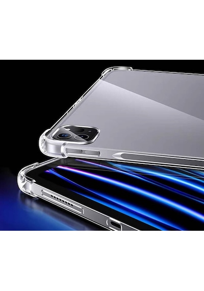 Apple Uyumlu iPad Pro 11 İnç M4 2024 Kılıf Darbelere Dayanıklı Şeffaf Kapak A2836 A2837 A3006