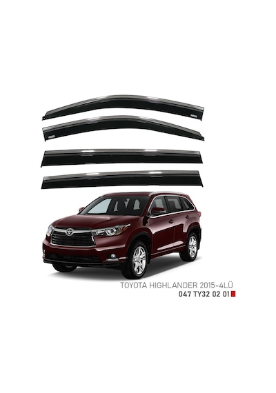 Toyota Uyumlu Highlander Kromlu Cam Rüzgarlığı Niken 2015+
