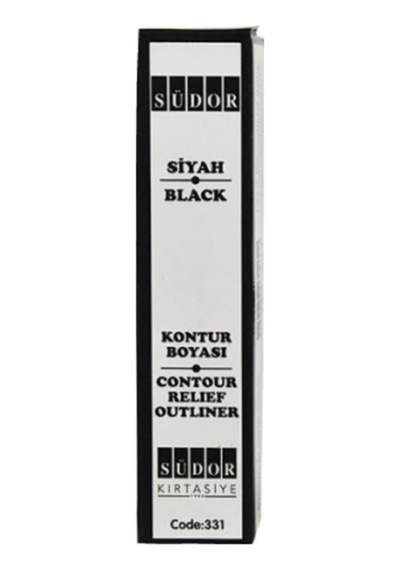 Kontur Boyası Siyah Renk 25ml Siyah