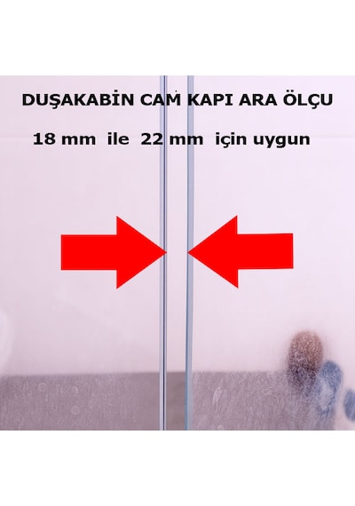 Ayrıntıshop Duşakabin Mıknatıs Fitili 1 Takım 2 Adet 6-8mm Şeffaf
