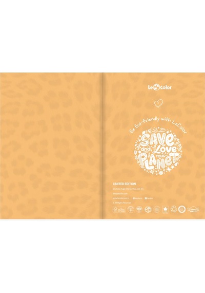 Keten Ciltli Defter Düz Leopar 17x24