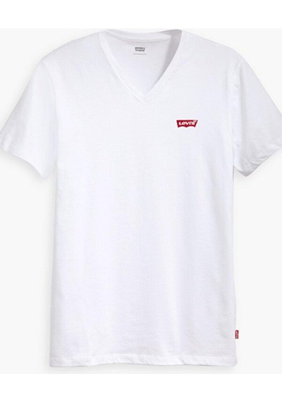 Levi's Housemark V Yaka Tişört-2564 Beyaz