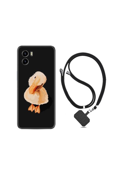 Vivo Y15S Kılıf Boyun Askılı Üzgün Ördek 1685
