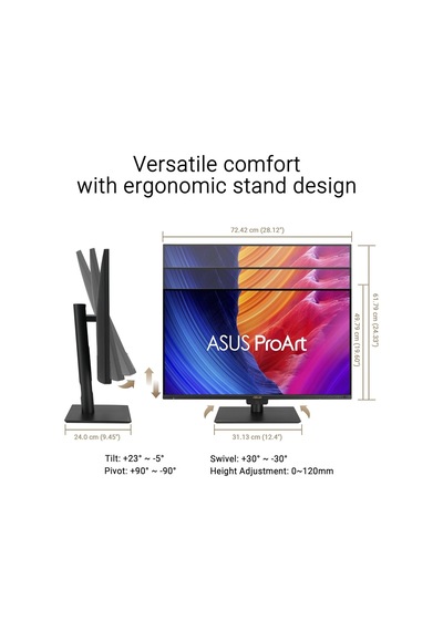 Proart Display Pa32uce 31.5 60hz 5ms 4k Uhd Adaptive Sync Ips Pivot Monitör