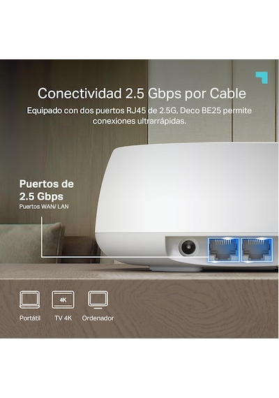 Tp-link Deco Be25 1-pack, Be3600 Mbps, 2 2.5 Gbps Portlar, Ai De