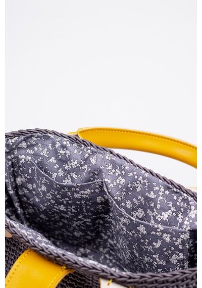 Fabric Craft Bag El Çantası Floş İplik Gri Gri